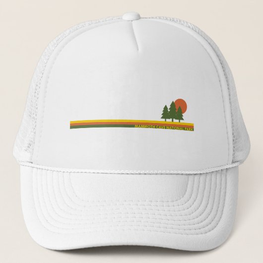 Nationaal park Pine Trees Sun van Mammoth Cave Trucker Pet (Voorkant)