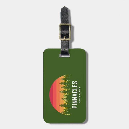 Nationaal park Pinnacles Bagagelabel (Voorkant verticaal)