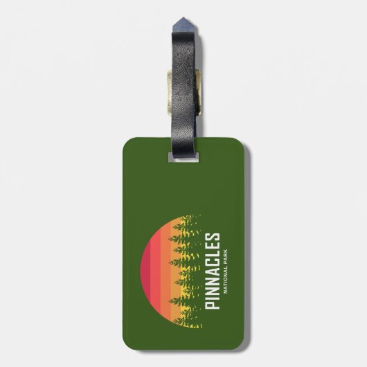 Nationaal park Pinnacles Bagagelabel (Achterkant verticaal)