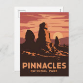 Nationaal park Pinnacles Feestdagenkaart (Voorkant / Achterkant)