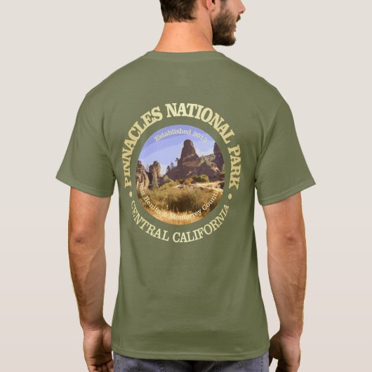 Nationaal park Pinnacles (NP2) T-shirt (Achterkant)