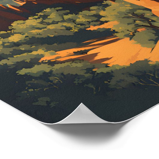 Nationaal park Pinnacles Poster (Hoek)