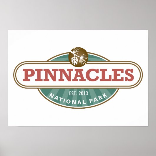 Nationaal park Pinnacles Poster (Voorkant)