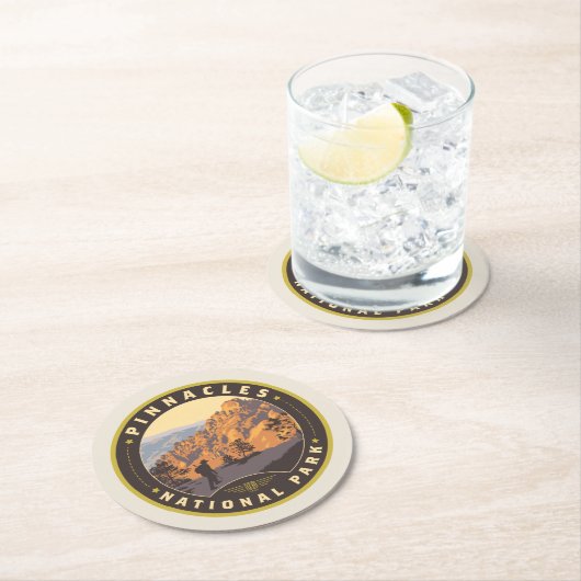 Nationaal park Pinnacles Ronde Kartonnen Onderzetter (Insitu)