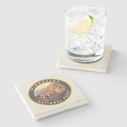 Nationaal park Pinnacles Stenen Onderzetter (Zijkant)