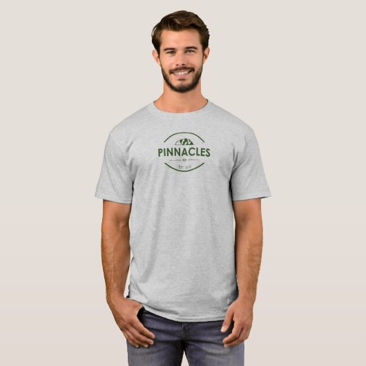 Nationaal park Pinnacles T-shirt (Voorkant volledig)
