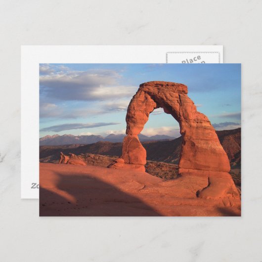 Nationaal park Plain Arches, Utah Delicate Arch Briefkaart (Voorkant / Achterkant)