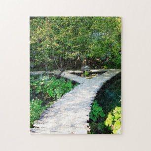 nationaal park plitvice in kroatië legpuzzel
