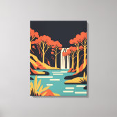 Nationaal park Plitvice Lakes Canvas Afdruk (Voorkant)