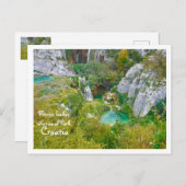 Nationaal park Plitvice Lakes, Kroatië Briefkaart (Voorkant / Achterkant)