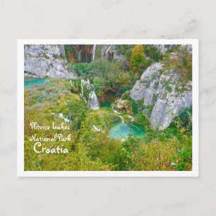 Nationaal park Plitvice Lakes, Kroatië Briefkaart