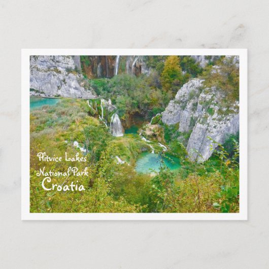 Nationaal park Plitvice Lakes, Kroatië Briefkaart (Voorkant)