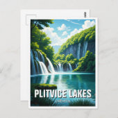 Nationaal park Plitvice Lakes Kroatië Briefkaart (Voorkant / Achterkant)