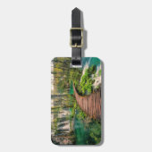 Nationaal park Plitvice Lakes Kroatië gestileerd Bagagelabel (Voorkant verticaal)