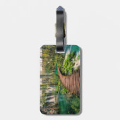 Nationaal park Plitvice Lakes Kroatië gestileerd Bagagelabel (Achterkant verticaal)