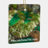 Nationaal park Plitvice Lakes Kroatië gestileerd Keramisch Ornament (Rechts)