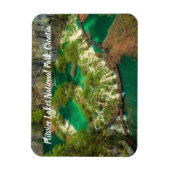 Nationaal park Plitvice Lakes Kroatië gestileerd Magneet (Verticaal)