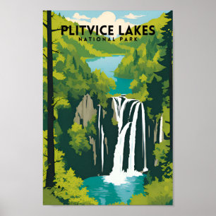 Nationaal park Plitvice Lakes Poster