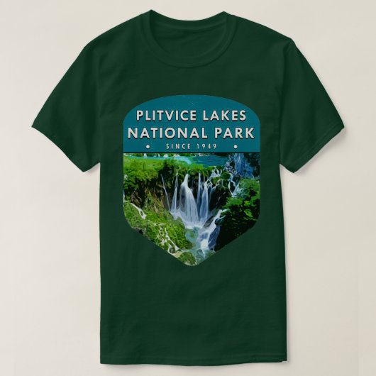 Nationaal park Plitvice Lakes T-shirt (Design voorkant)