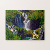 Nationaal Park Plitvice. Legpuzzel (Horizontaal)