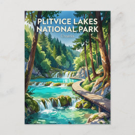 Nationaal Park Plitvicemeren Kroatië Briefkaart