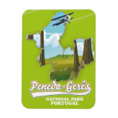 Nationaal park Portugal kaart Peneda-gerês Magneet (Verticaal)