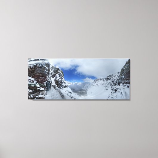 Nationaal park Ptarmigan Pass Tunnel North-Glacier Canvas Afdruk (Voorkant)