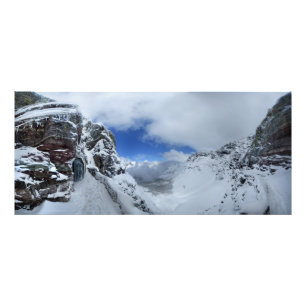 Nationaal park Ptarmigan Pass Tunnel North-Glacier Foto Afdruk