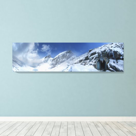 Nationaal park Ptarmigan Pass Tunnel South-Glacier Canvas Afdruk (Insitu (Houten vloer))
