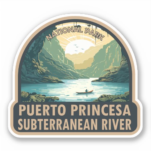 Nationaal park Puerto Princesa Subterranean River Sticker (Voorkant)