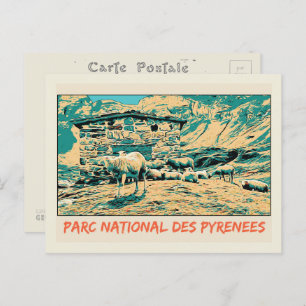 Nationaal Park Pyreneeën Frankrijk, schaap Briefkaart