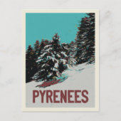 Nationaal park Pyrenees met sneeuw, Frankrijk Briefkaart (Voorkant)