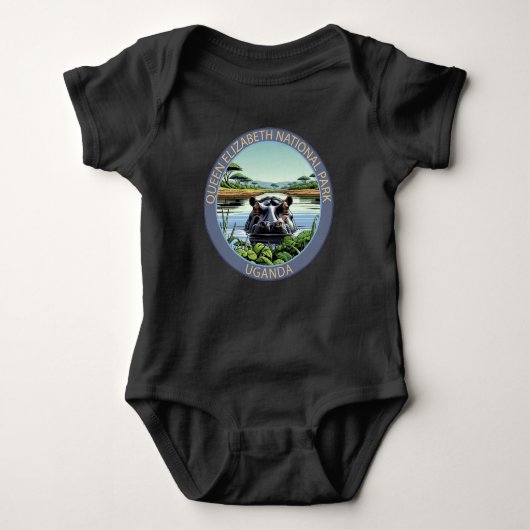 Nationaal park Queen Elizabeth Oeganda Romper (Voorkant)