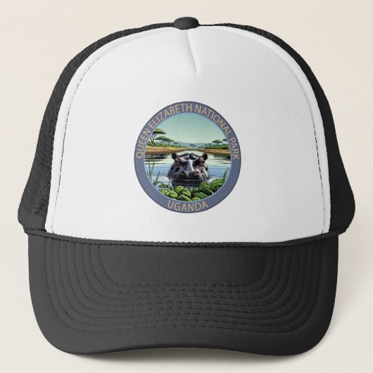 Nationaal park Queen Elizabeth Oeganda Trucker Pet (Voorkant)