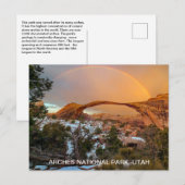Nationaal park Rainbow Utah Arches Briefkaart (Voorkant / Achterkant)