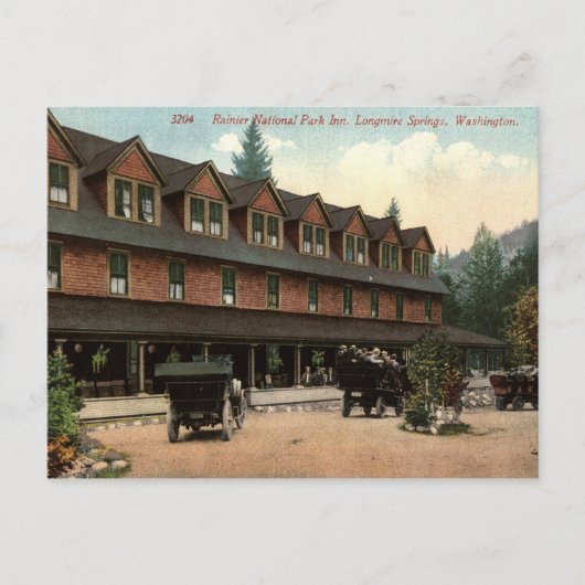 Nationaal park Rainier Inn, Longmire,  Uitzicht Briefkaart (Voorkant)