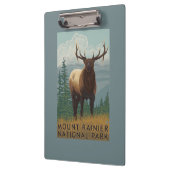 Nationaal park Rainier, Washington Elk Scene Klembord (Links)