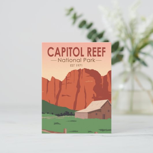 Nationaal park Ranch  van Capitol Reef Briefkaart (Staand voorkant)