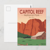 Nationaal park Ranch  van Capitol Reef Briefkaart (Voorkant / Achterkant)