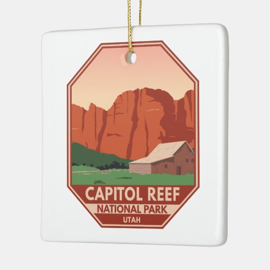 Nationaal park Ranch van Capitol Reef Keramisch Ornament (Links)