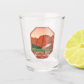 Nationaal park Ranch van Capitol Reef Shot Glas (Voorkant)