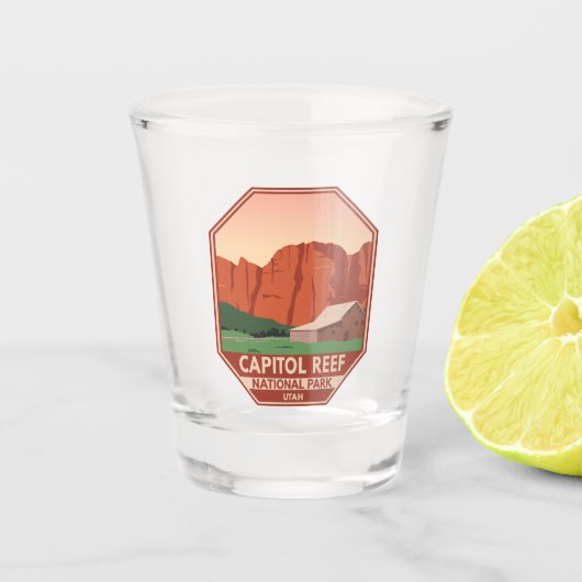 Nationaal park Ranch  van Capitol Reef Shot Glas (Voorkant)