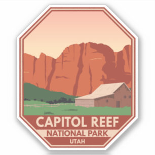 Nationaal park Ranch  van Capitol Reef Sticker