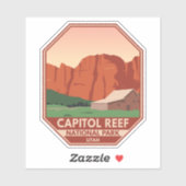 Nationaal park Ranch  van Capitol Reef Sticker (Vel)