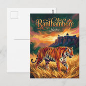 Nationaal park Ranthambore India Briefkaart (Voorkant / Achterkant)