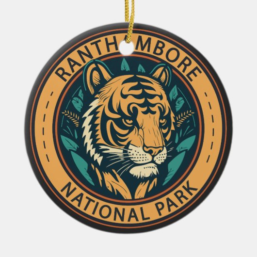 Nationaal Park Ranthambore India  Keramisch Ornament (Voorkant)