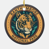 Nationaal Park Ranthambore India  Keramisch Ornament (Achterkant)