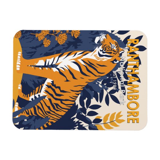 Nationaal Park Ranthambore India  Magneet (Horizontaal)