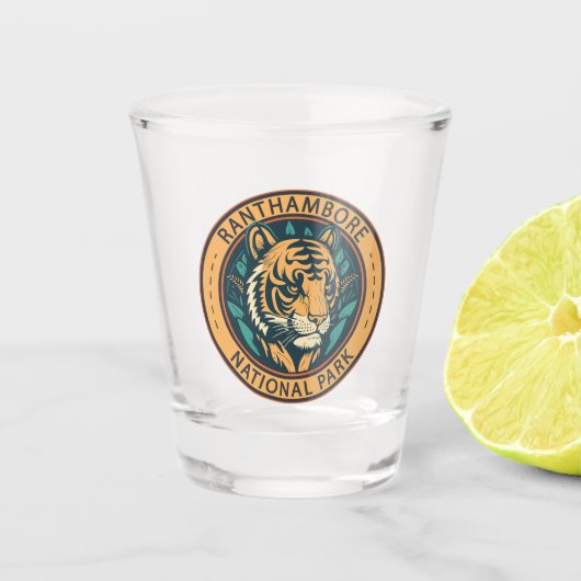 Nationaal Park Ranthambore India  Shot Glas (Voorkant)