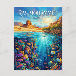 Nationaal park Ras Mohammed Egypte Briefkaart